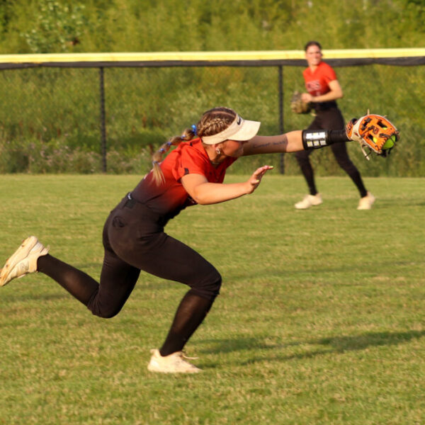 Ames softball in action