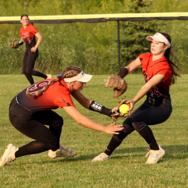 Ames softball in action