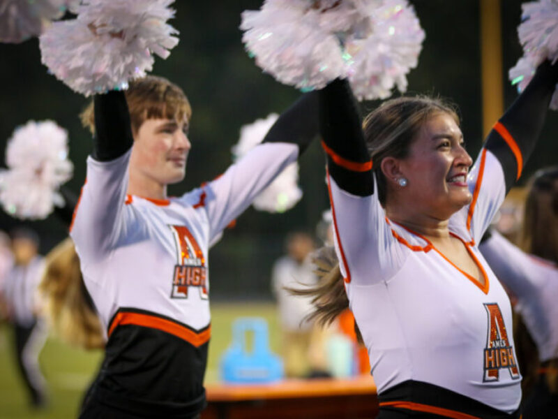 Dance team during the football game