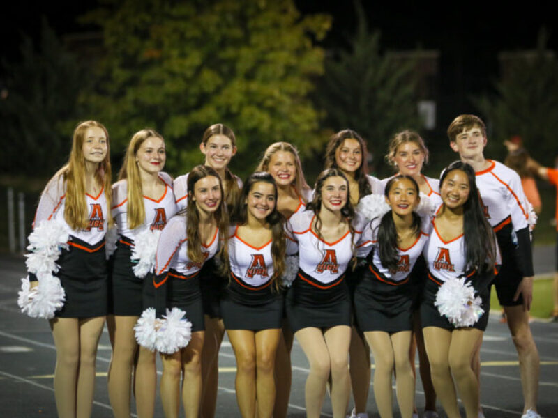 Ames High Dance Team poses for a team photo