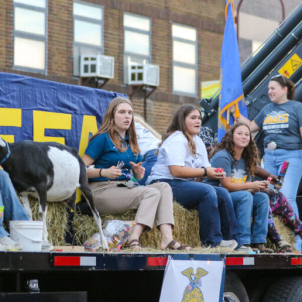 Ames FFA rides in the homecoming parade