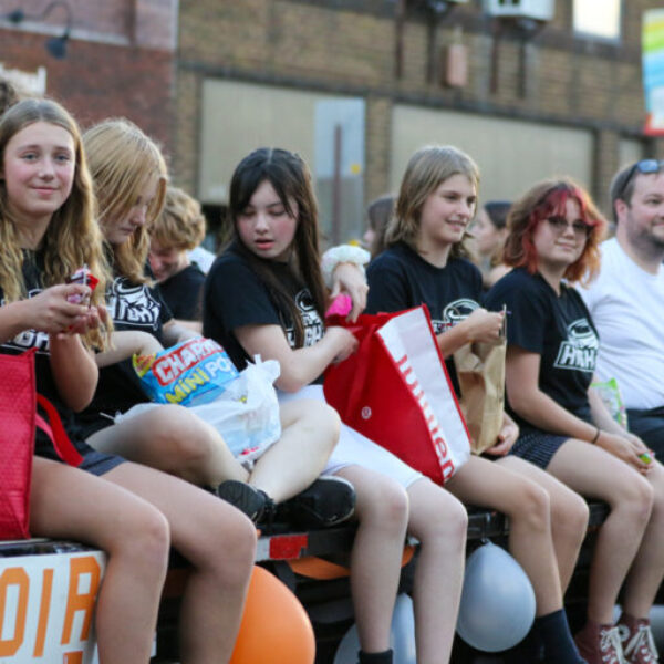 Ames High choir members in the homecoming parade