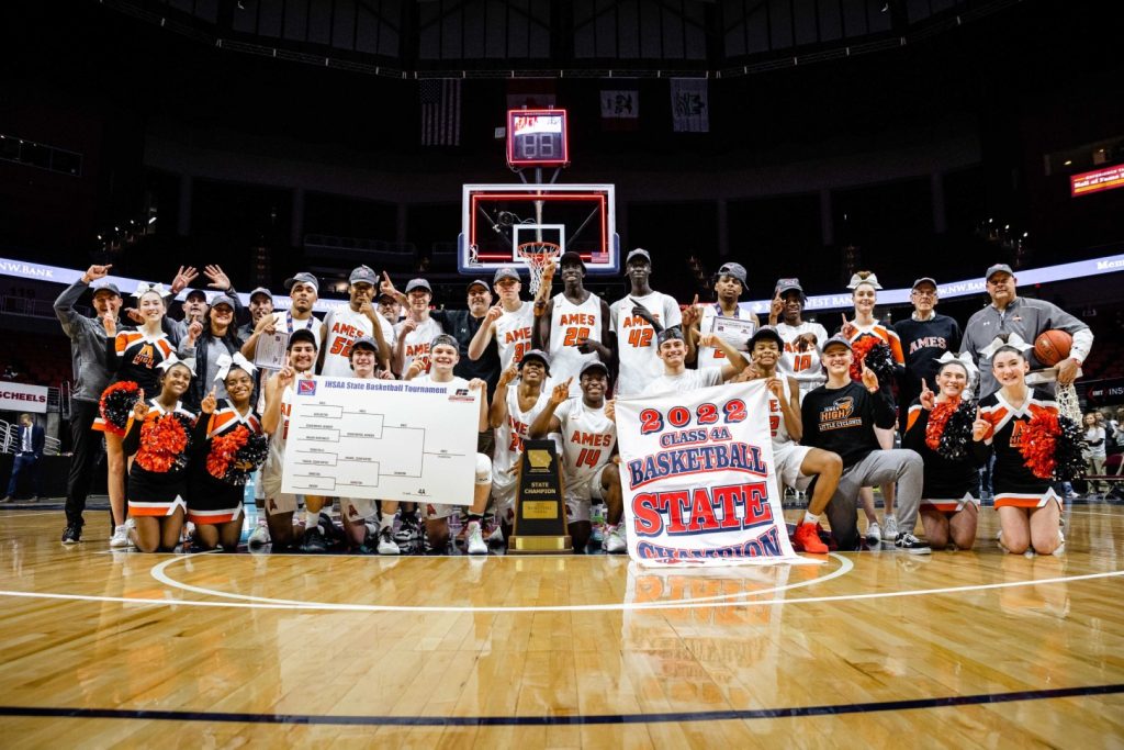 Ames High Boys Basketball Team Crowned 2022 State Champions